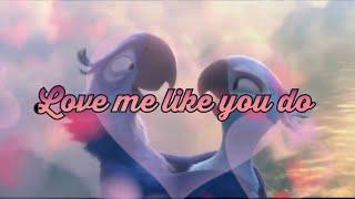 Blu & Jewel ~ Love me like you do (requested)