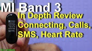 Mi Band 3 in Depth Review calls sms heart rate