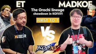 KOF XV  ET (Yamazaki, Geese, Ryo) vs MadKOF (K', Heidern, Goenitz) - The Orochi Lineage Showdown