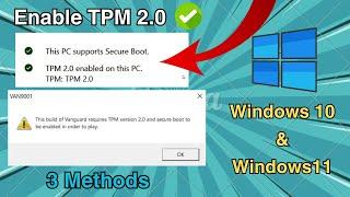 3 Methods To Enable TPM 2.0 In Windows - Full Guide