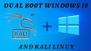 Dual boot  KALI LINUX 2020.3 with WINDOWS 10 | INSTALL KALI LINUX WITH WINDOWS 10 using Bootable USB