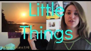 Alyssa Explains It All: Little Things