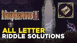 Blasphemous 2 All Sealed Envelope Riddle Solutions (A Leap Of Faith Trophy Guide)