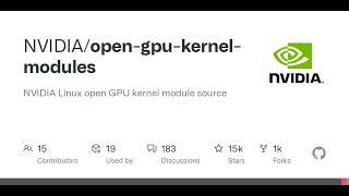 GitHub - NVIDIA/open-gpu-kernel-modules: NVIDIA Linux open GPU kernel module source