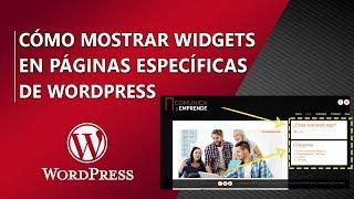  CÓMO MOSTRAR Y OCULTAR WIDGETS EN PÁGINAS DETERMINADAS DE WORDPRESS