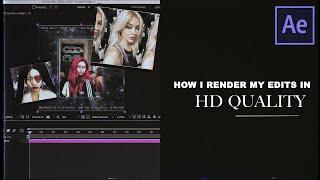 How to render edits in best quality on After Effects + Post on Instagram