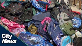 10th annual backpack drive for Edmonton Families