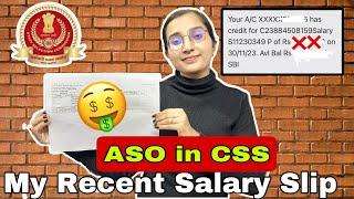 My Recent Salary Slip||ASO in CSS||SSC CGL||English subtitles  #ssccgl #ssccgl2024