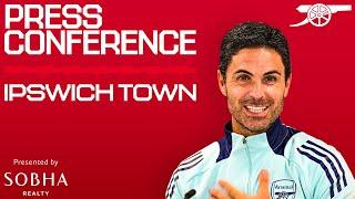 PRESS CONFERENCE | Mikel Arteta previews Ipswich Town | Team news, Saka's injury and more | PL