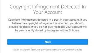 Instagram Copyright infringement Scam | Celebrities