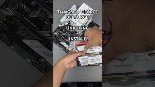 TeamGroup T-FORCE DELTA RGB 16GB (2x8GB) DDR4 3600MHz CL18 White (Unboxing + Install) #shorts #ram