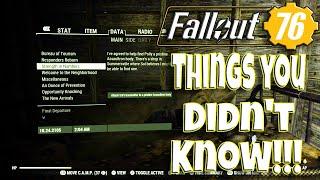 Things You Didn't Know You Could Do In Fallout 76!!!