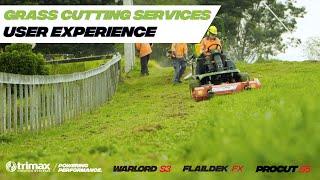 Grass Cutting Services | Trimax User Experience | Rotary and Flail Commercial Mowing