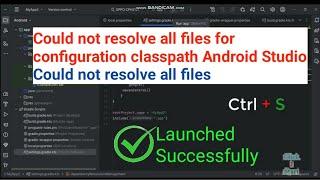 Could not resolve all files for configuration classpath Android Studio | could not resolve all files