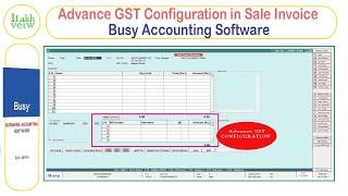 How To Auto GST Tax Calculation in Busy | Busy software video | Auto Configuration in sale Invoice