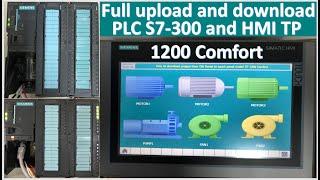 Full tutorial about TIA Portal V17 upload/download project with PLC & HMI