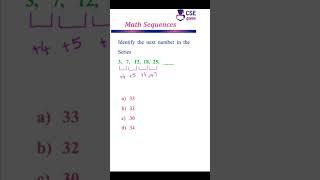 Identify the next no. In the sequence #21 #mathsequences #mathstricks #tipsandtricks #cseguru #maths