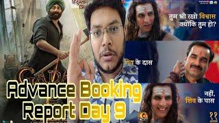 Gadar 2 vs OMG 2 Advance Booking Report Day 9 | Gadar 2 Day 9 Collection | OMG 2 Day 9 Collection |