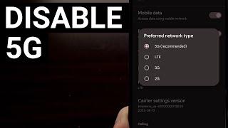 Two Ways to Disable 5G on the Google Pixel 6 Pixel 6a and Pixel 6 Pro