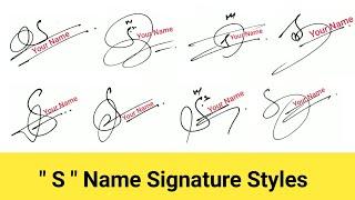  How to Draw S Signature in 10 Different Styles | S Signature Style | Signature Style Of My Name