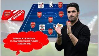 New Look of Arsenal Predicted LineUp with Latest Possible Transfer Targets Jan 2025 ~ Arsenal News