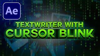 How to Create Typewriter Text with a Blinking Cursor in After Effects