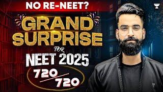 No Re-NEET? Grand Surprise for NEET 2025 | Score 720/720 | Wassim Bhat