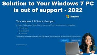 Fix Windows 7 PC is out of support in 2023 | Fix Windows 7 - No Security Updates | Fix Windows 7