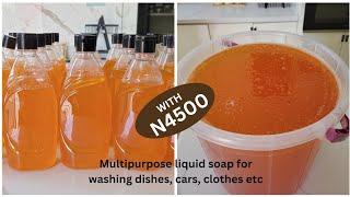 How to make multipurpose liquid soap at home| 20Litres liquid soap using N4500