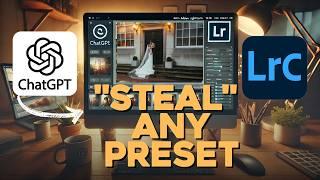 How to Extract Lightroom Presets With ChatGPT and Convert to Any Image! Full tutorial!