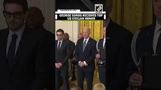 Biden honours George Soros with the Presidential Medal of Freedom for philanthropic contributions