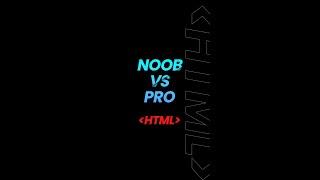 Noob vs Pro HTML Developers. Using Emmet.