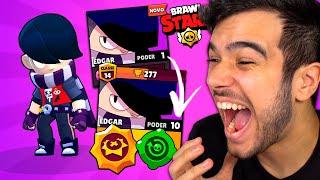 UPEI O NOVO BRAWLER EDGAR PRO NÍVEL MÁXIMO NO BRAWL STARS!!