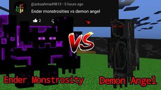 Ender Monstrosity vs Demon Angel | Minecraft Mob Battle