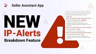 How to check Amazon products for IP complaints with the new Seller Assistant App IP-Alert feature