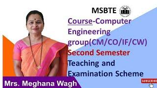 MSBTE Diploma Teaching and examination scheme computer engineering group #CMCOIFCW