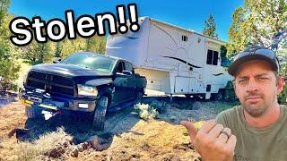 Solo Recovery Of HUGE Trailer Abandoned In The Desert!