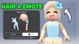 FREE HAIR & EMOTE ON ROBLOX!