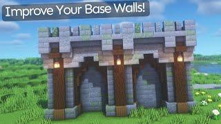 Improve Your Base With These 3 Simple Wall Designs for Survival Minecraft