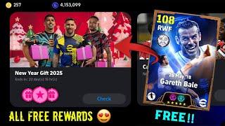 Officially Free Gareth Bale  eFootball™ 2025 | New Year Gift & Epic New Year 2025 Pack In eFootball