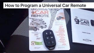 How to Program a Universal Car Remote