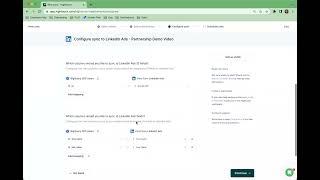 Using Hightouch to Sync Data to Linkedin Ads.