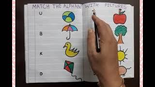 Match the Alphabets with Pictures | Alphabet Recognition | video for Nursery class | Concepts