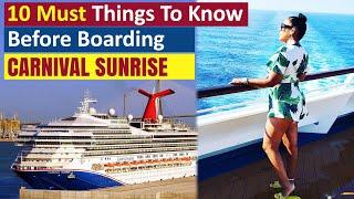 Carnival Sunrise (Features and Overview)