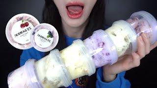 ASMR 핵존맛 수제 과일 그릭요거트!!! Strained fruit yogurt