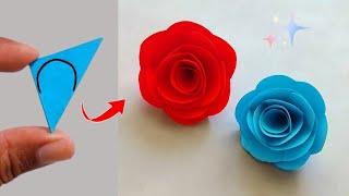 HOW TO MAKE JISOO's FLOWER | Paper Flower Making Step By Step | DIY Origami Flower
