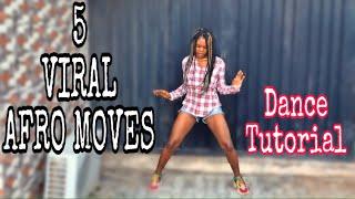 5 POPULAR AFRO DANCES FROM GHANA ( DANCE TUTORIAL) | Learn To Dance