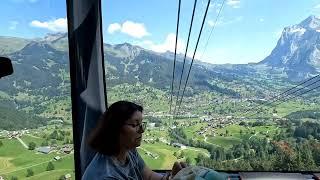 Mit dem  Eiger Express zur Jungfraubahn