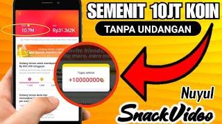 CARA CURANG MENDAPATKAN JUTAAN KOIN SNACK VIDEO TANPA UNDANG TEMAN - TRIK NUYUL SNACK VIDEO TERBARU