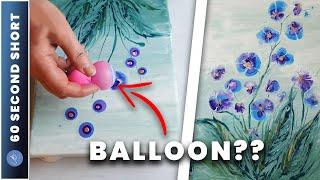 DELIGHTFUL Flowers - Learn How to Paint in Under 1 Minute | AB Creative #Shorts